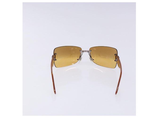 Bulgari Lunettes de soleil BVLGARI en plastique marron Auth BA5371 - vue 3
