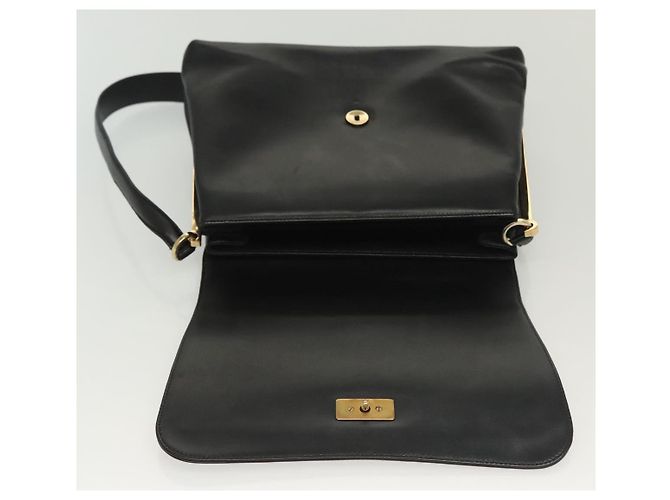 Borsa a Spalla Salvatore Ferragamo in Pelle Nera Oro Auth yk19470 Nero D'oro - vista 10