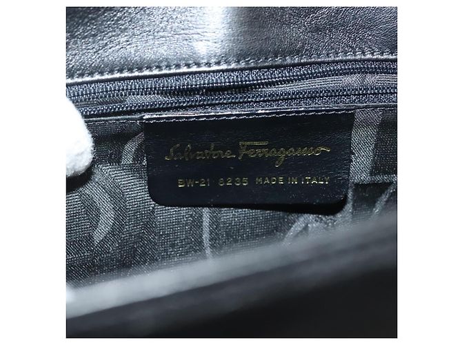 Borsa a Spalla Salvatore Ferragamo in Pelle Nera Oro Auth yk19470 Nero D'oro - vista 12