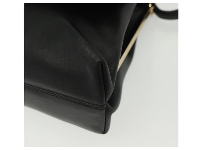 Borsa a Spalla Salvatore Ferragamo in Pelle Nera Oro Auth yk19470 Nero D'oro - vista 15