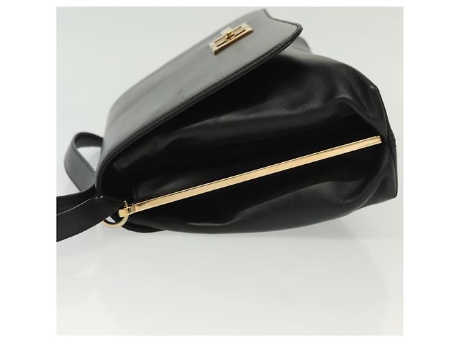 Borsa a Spalla Salvatore Ferragamo in Pelle Nera Oro Auth yk19470 Nero D'oro - vista 5