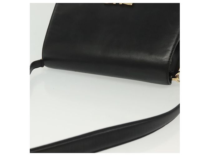 Borsa a Spalla Salvatore Ferragamo in Pelle Nera Oro Auth yk19470 Nero D'oro - vista 7