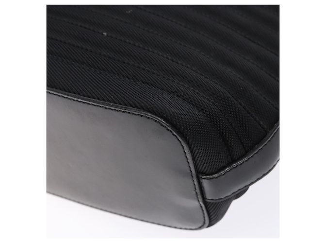Borsa a mano Gucci Bamboo in tela nera e argento 000 1998 0588 Auth BA5289 Nero - vista 16