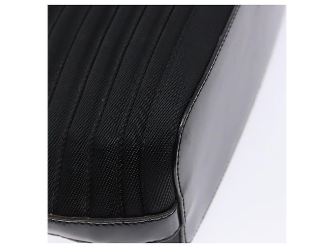 Borsa a mano Gucci Bamboo in tela nera e argento 000 1998 0588 Auth BA5289 Nero - vista 17
