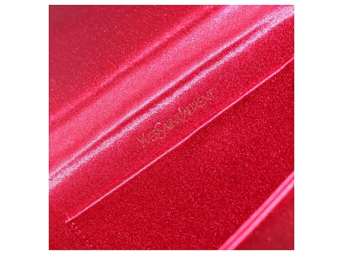 Borsa a Spalla SAINT LAURENT Raso Rosso Oro Auth BA5345 D'oro - vista 11