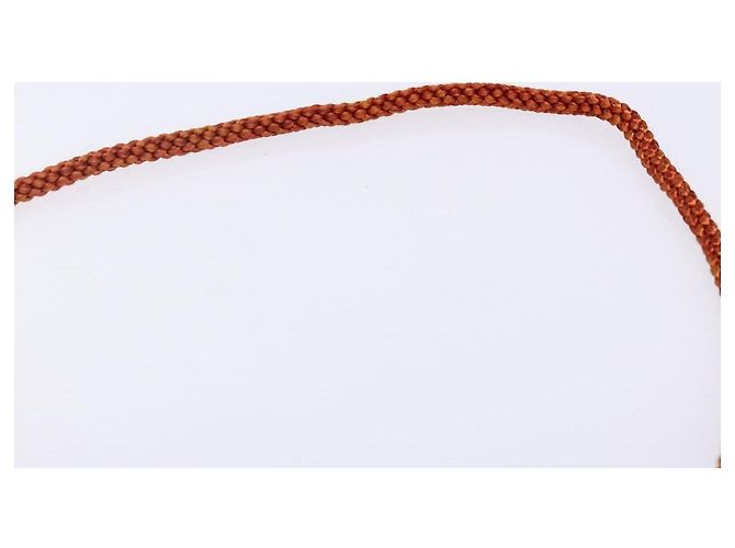Borsa a Spalla SAINT LAURENT Raso Rosso Oro Auth BA5345 D'oro - vista 8
