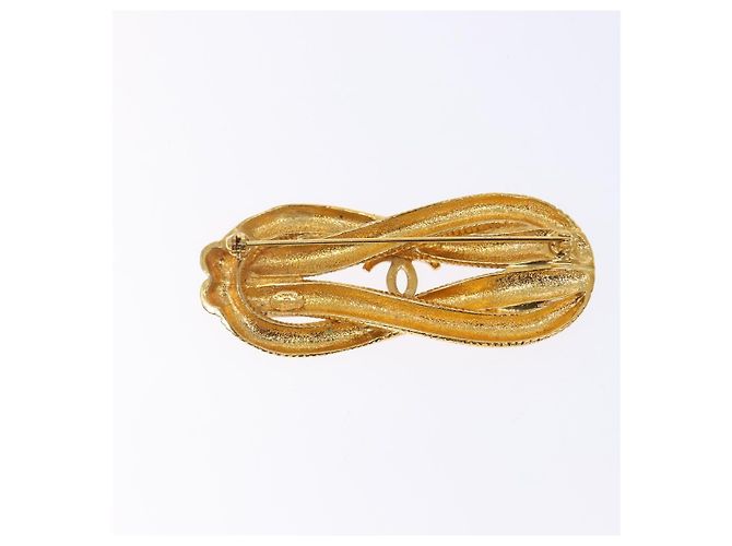 Spilla CHANEL metallo oro CC Auth bs29186 D'oro - vista 3