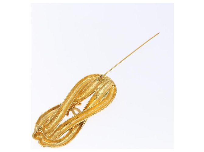 Spilla CHANEL metallo oro CC Auth bs29186 D'oro - vista 4