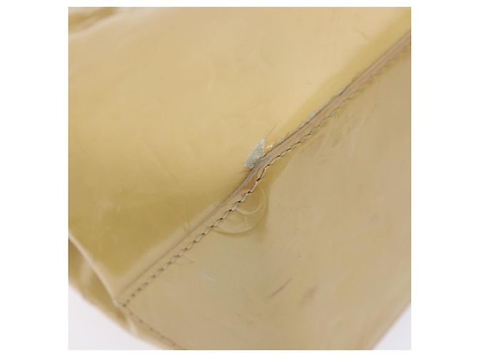 LOUIS VUITTON Borsa a Mano Monogram Vernis Reade PM Beige M91334 LV Auth 140231 - vista 15
