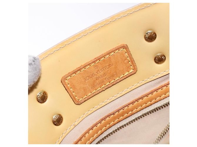 LOUIS VUITTON Borsa a Mano Monogram Vernis Reade PM Beige M91334 LV Auth 140231 - vista 19