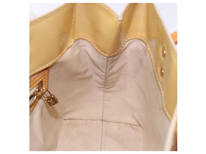 LOUIS VUITTON Borsa a Mano Monogram Vernis Reade PM Beige M91334 LV Auth 140231 - vista 20
