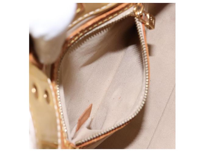 LOUIS VUITTON Borsa a Mano Monogram Vernis Reade PM Beige M91334 LV Auth 140231 - vista 22