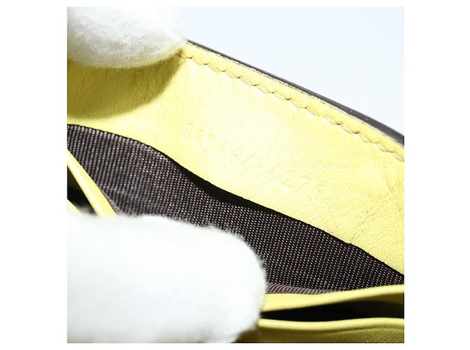 GUCCI Portafoglio a Spalla in Pelle Giallo Oro 369664 Auth bs29351 D'oro - vista 12