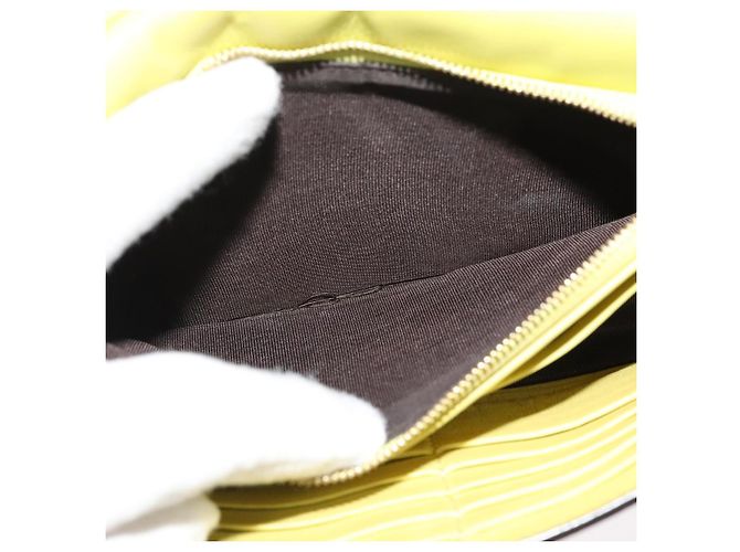 GUCCI Portafoglio a Spalla in Pelle Giallo Oro 369664 Auth bs29351 D'oro - vista 21