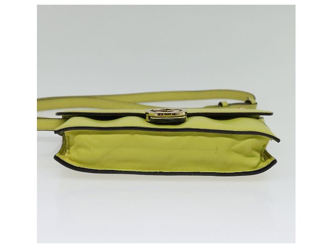 GUCCI Portafoglio a Spalla in Pelle Giallo Oro 369664 Auth bs29351 D'oro - vista 5
