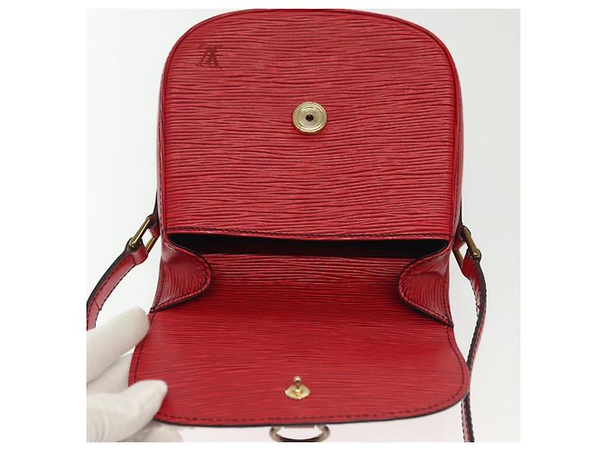 LOUIS VUITTON Epi Saint Cloud PM Shoulder Bag Red M52217 LV Auth gh693 - view 10