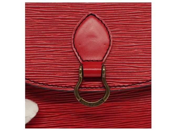 LOUIS VUITTON Epi Saint Cloud PM Shoulder Bag Red M52217 LV Auth gh693 - view 17