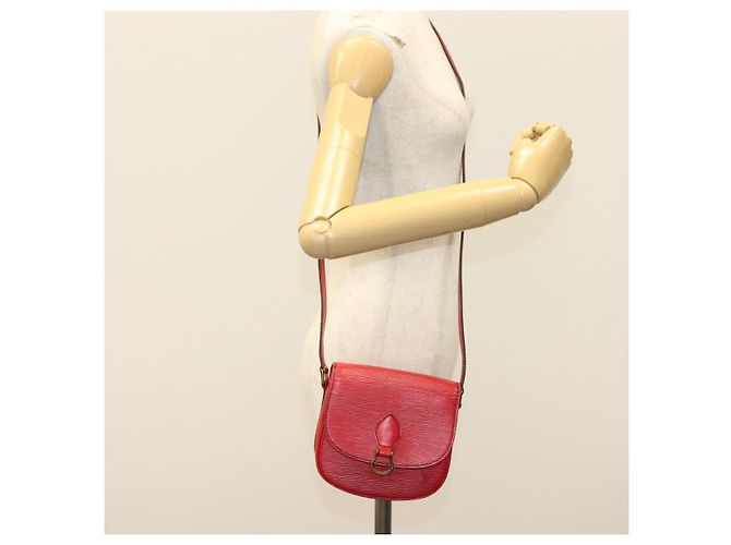 LOUIS VUITTON Epi Saint Cloud PM Shoulder Bag Red M52217 LV Auth gh693 - view 22
