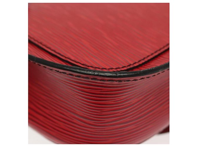 LOUIS VUITTON Epi Saint Cloud PM Shoulder Bag Red M52217 LV Auth gh693 - view 9