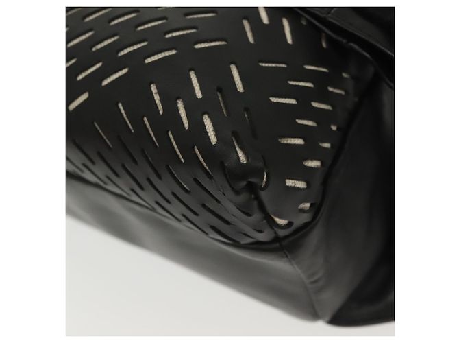 Autre Marque Borsa a vita in pelle nera Bottega Veneta Auth bs29314 Nero - vista 15
