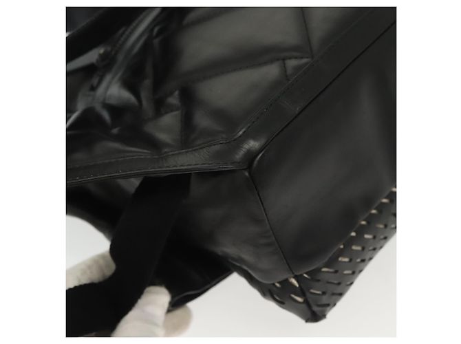 Autre Marque Borsa a vita in pelle nera Bottega Veneta Auth bs29314 Nero - vista 16