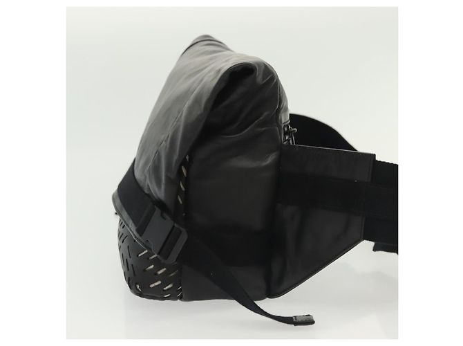 Autre Marque Borsa a vita in pelle nera Bottega Veneta Auth bs29314 Nero - vista 3