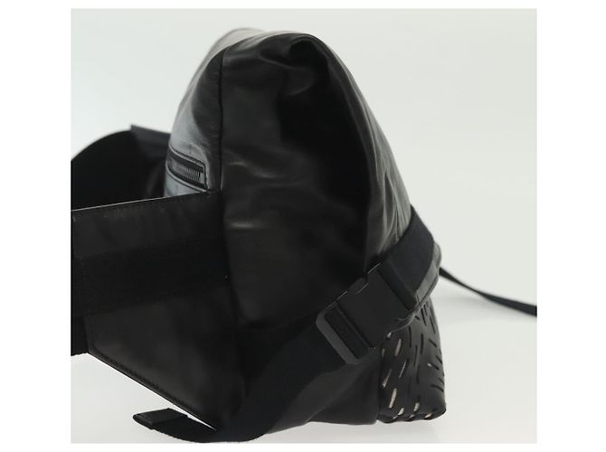 Autre Marque Borsa a vita in pelle nera Bottega Veneta Auth bs29314 Nero - vista 4