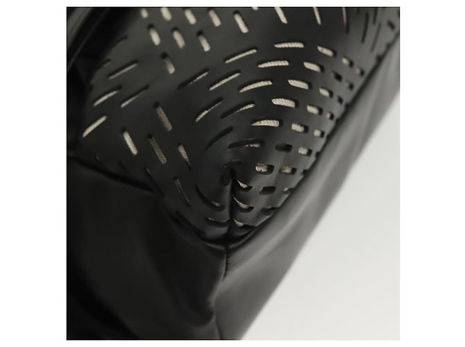 Autre Marque Borsa a vita in pelle nera Bottega Veneta Auth bs29314 Nero - vista 8