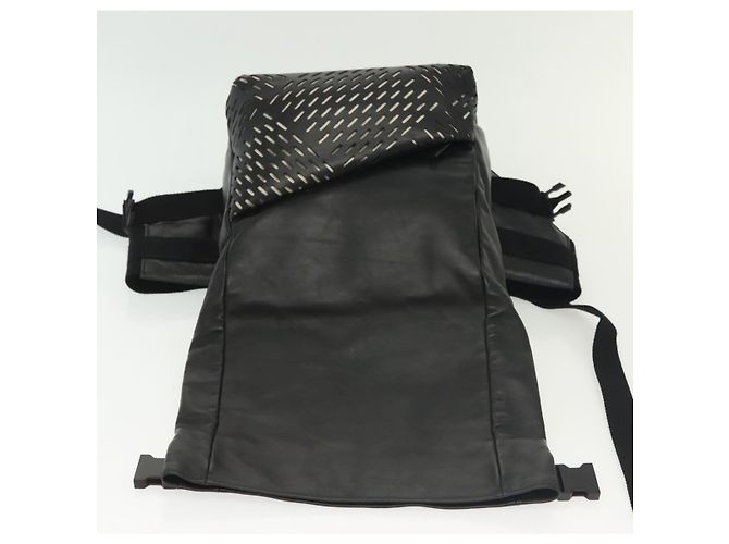 Autre Marque Borsa a vita in pelle nera Bottega Veneta Auth bs29314 Nero - vista 9
