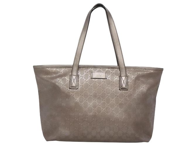 GUCCI GG Implementation Tote Bag PVC Pink Silber 211137 Auth bs29066 - Ansicht 13