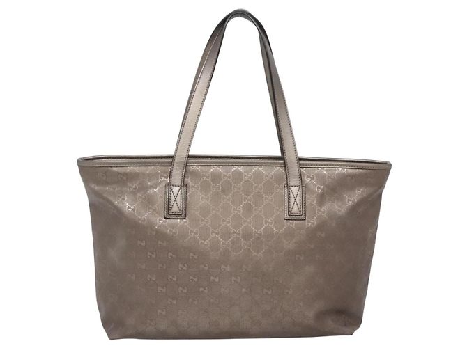 GUCCI GG Implementation Tote Bag PVC Pink Silber 211137 Auth bs29066 - Ansicht 2