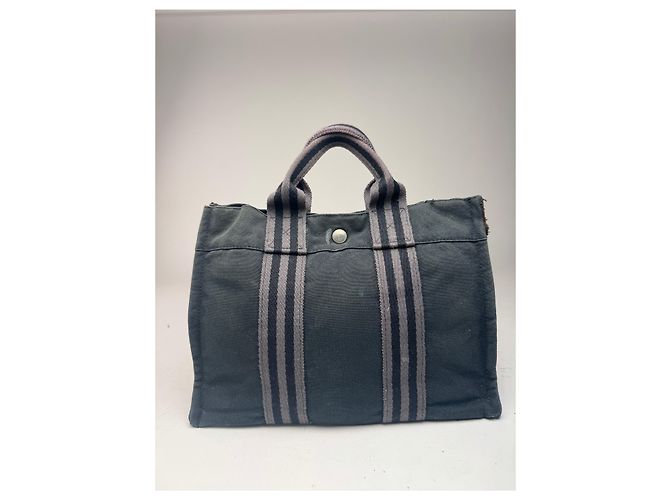 Hermès Vintage Hermes Mini Tote Bag schwarz - Ansicht 12