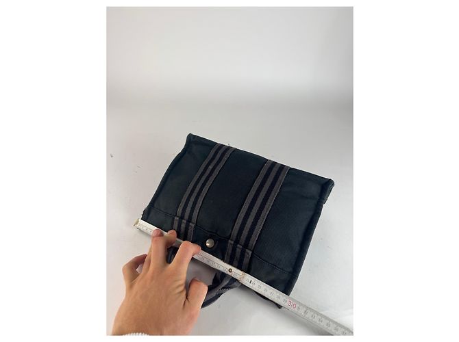 Hermès Vintage Hermes Mini Tote Bag schwarz - Ansicht 9