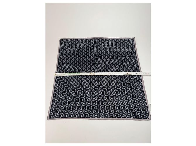 Céline Sciarpa Vintage Celine Monogramma Macadam Nero e Bianco - vista 8