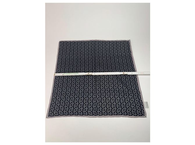 Céline Sciarpa Vintage Celine Monogramma Macadam Nero e Bianco - vista 9