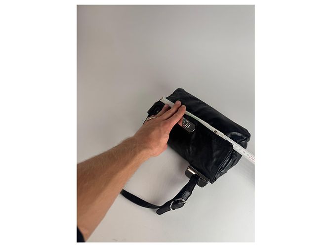 Vintage Marni Leder Tasche schwarz braun - Ansicht 10