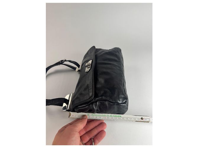 Vintage Marni Leder Tasche schwarz braun - Ansicht 11