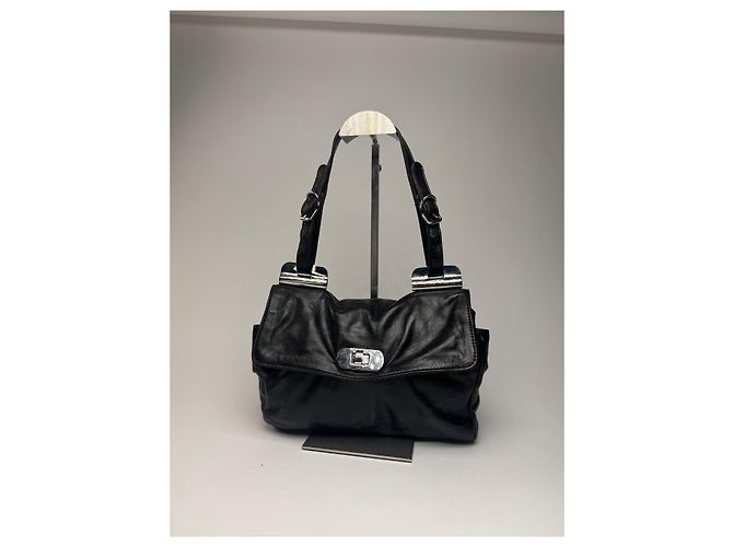 Vintage Marni Leder Tasche schwarz braun - Ansicht 12