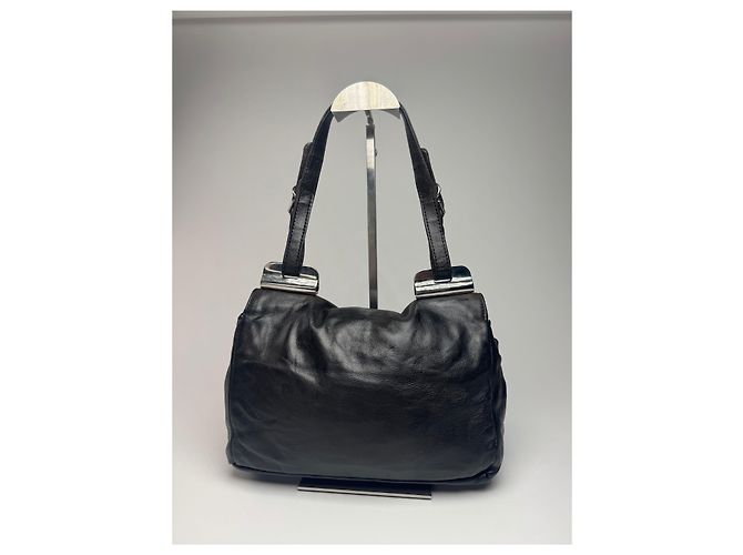 Vintage Marni Leder Tasche schwarz braun - Ansicht 15