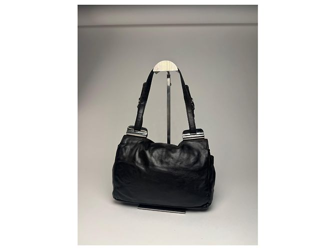 Vintage Marni Leder Tasche schwarz braun - Ansicht 9
