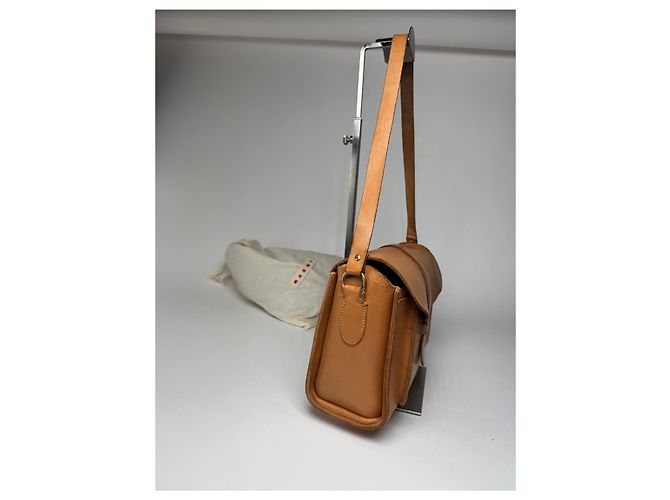 Vintage Marni Ledertasche braun Kamel - Ansicht 5