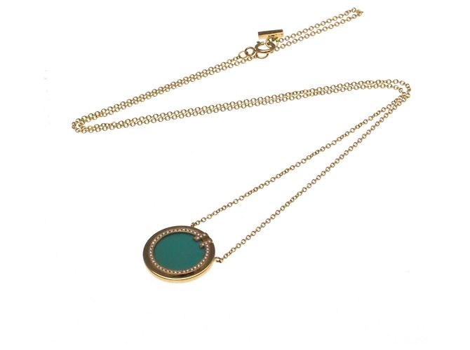 Tiffany & Co Collana Tiffany T a Due Cerchi in Oro Rosa D'oro - vista 13