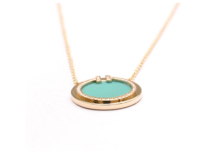 Tiffany & Co Collana Tiffany T a Due Cerchi in Oro Rosa D'oro - vista 5