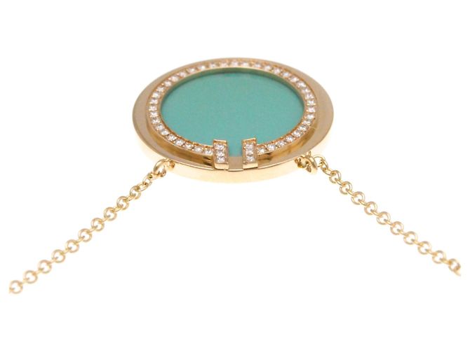 Tiffany & Co Collana Tiffany T a Due Cerchi in Oro Rosa D'oro - vista 6