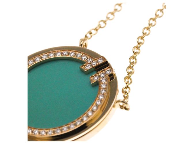 Tiffany & Co Collana Tiffany T a Due Cerchi in Oro Rosa D'oro - vista 7