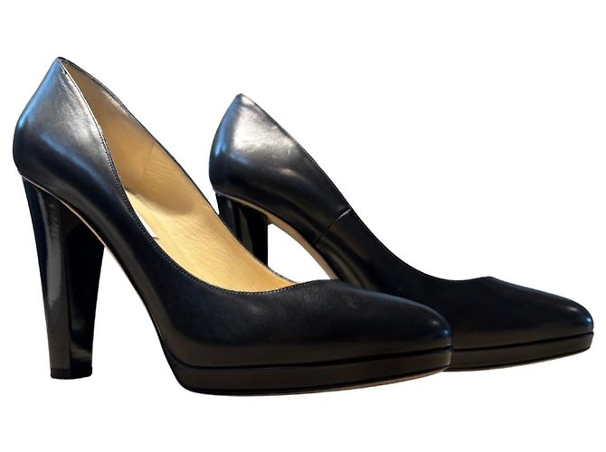 Jimmy Choo London Décolleté Plateau Nero - vista 2