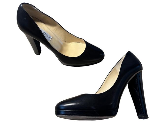 Jimmy Choo London Décolleté Plateau Nero - vista 5