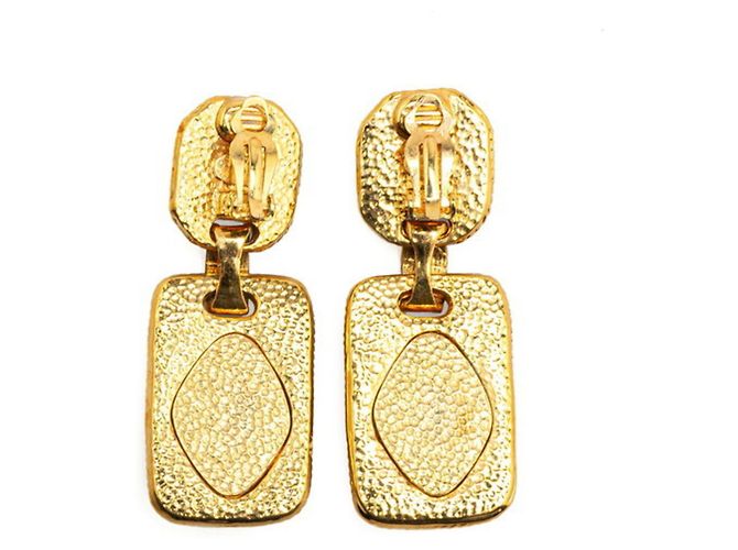 Orecchini a catena Coco Mark vintage di Chanel D'oro - vista 2