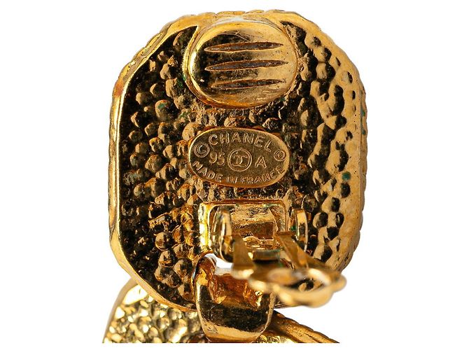 Orecchini a catena Coco Mark vintage di Chanel D'oro - vista 3