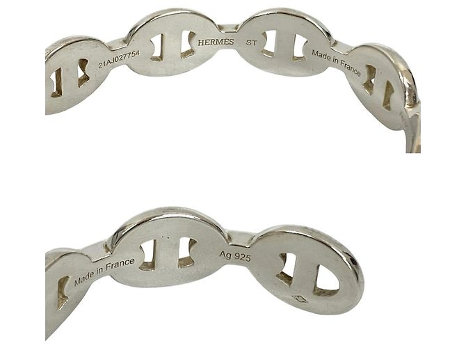 Hermès HERMES Bracciale Bangle Chaine d'Ancre Anchaîne Argento - vista 2